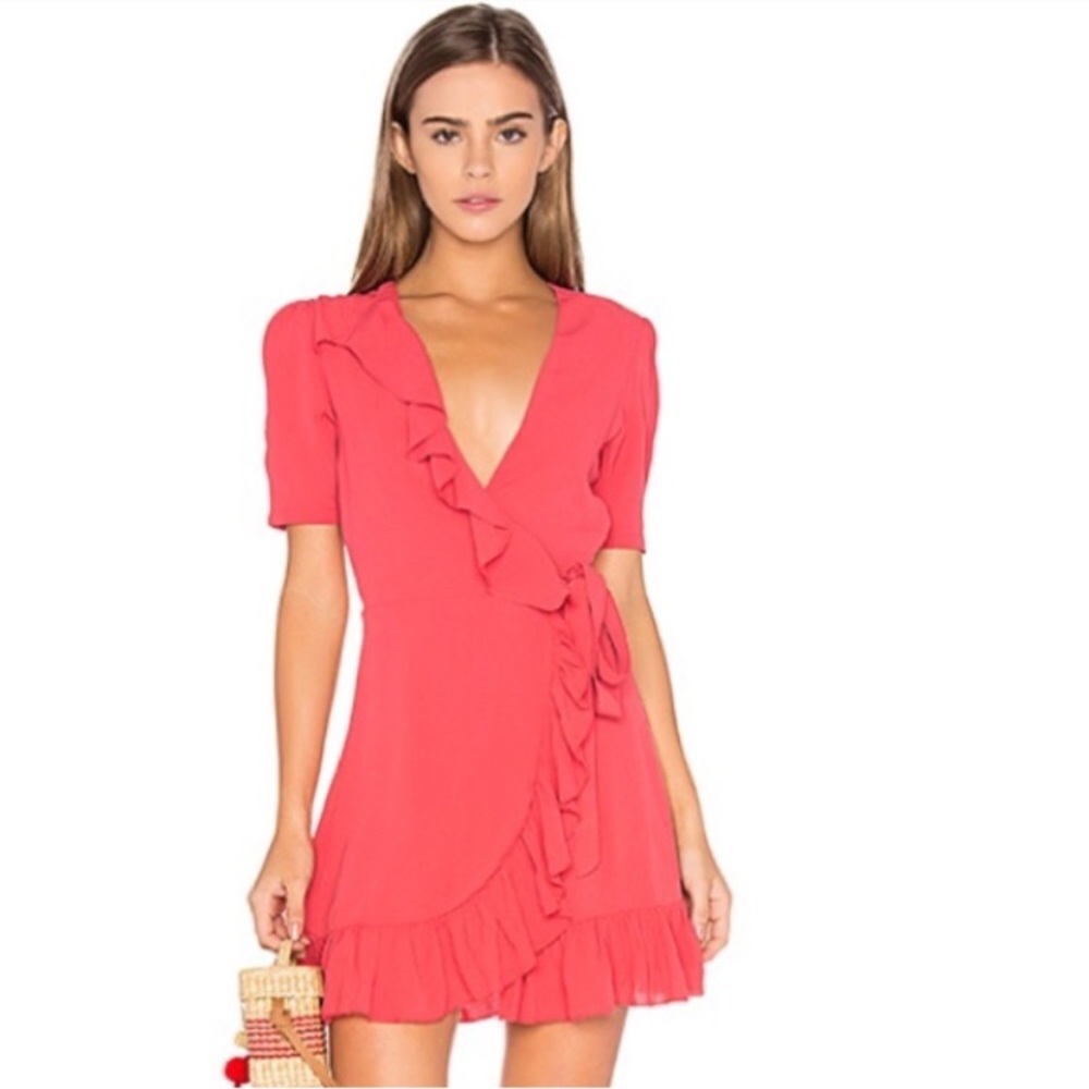 Privacy Please June Wrap Dress Sz S but runs like an XS.